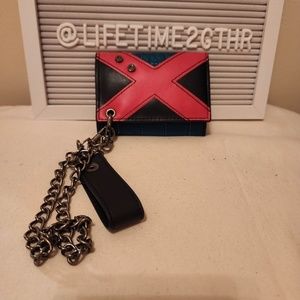 My Hero Academia Tri Fold Wallet with chain